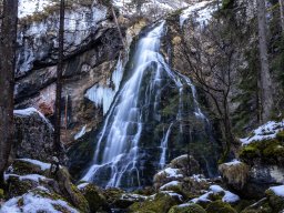 Gollinger Wasserfall im Jänner